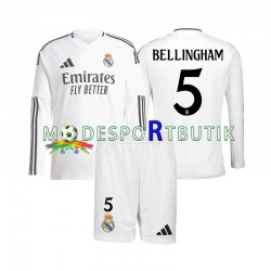 Real Madrid Matchtröja Jude Bellingham 5 Hemma 2024-2025 Långärmad ,Fotbollsställ Barn Real Madrid Matchtröja Jude Bellingham 5 Hemma 2024-2025 Långärmad ,Fotbollsställ Barn