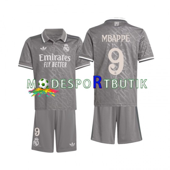 Real Madrid Matchtröja Mbappé Kylian 9 Tredje 2024-2025 Kortärmad ,Fotbollsställ Barn