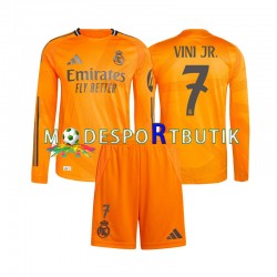 Real Madrid Matchtröja Vinicius Junior 7 Borta 2024-2025 Långärmad ,Fotbollsställ Barn Real Madrid Matchtröja Vinicius Junior 7 Borta 2024-2025 Långärmad ,Fotbollsställ Barn