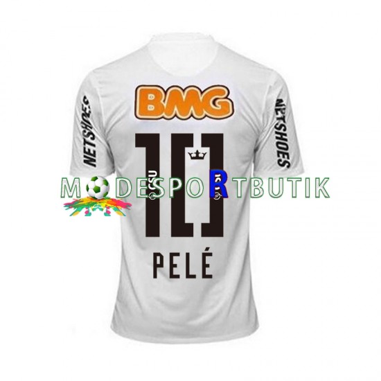 Matchtröja Santos PELE 10 -2012 Retro Hemma 2011 Kortärmad ,Herr