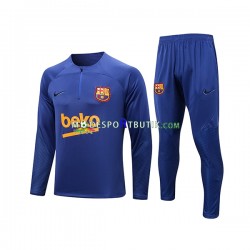 FC Barcelona Tränings Sweatshirtställ Blå 2022-23