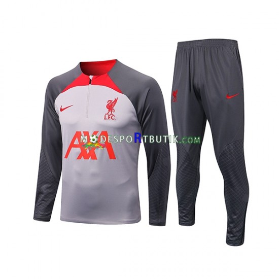 Liverpool Tränings Sweatshirtställ Grå 2022-23 SKU002