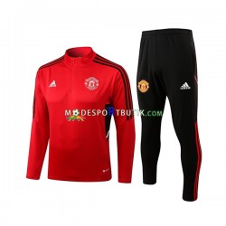 Manchester United Tränings Sweatshirtställ Röd 2022-23