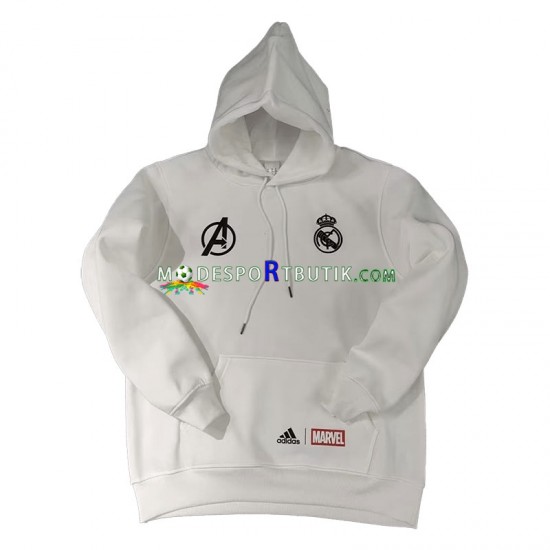 Real Madrid Hoodie Tröja Vit 2022-23 ,Herr