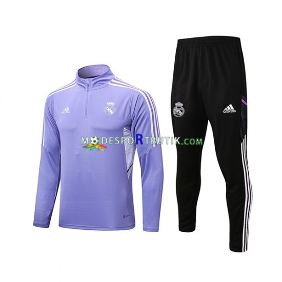 Real Madrid Tränings Sweatshirtställ Lila 2022-23 SKU001