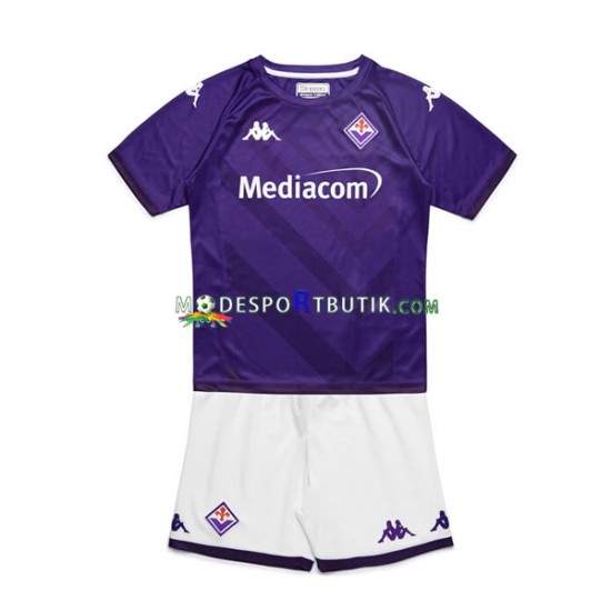 Fiorentina Matchtröja Hemma 2022-23 Kortärmad ,Fotbollsställ Barn