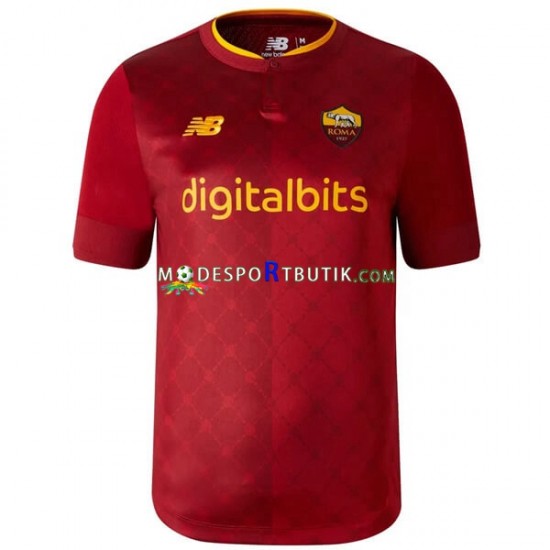 AS Roma Matchtröja Hemma 2022-23 Kortärmad ,Herr