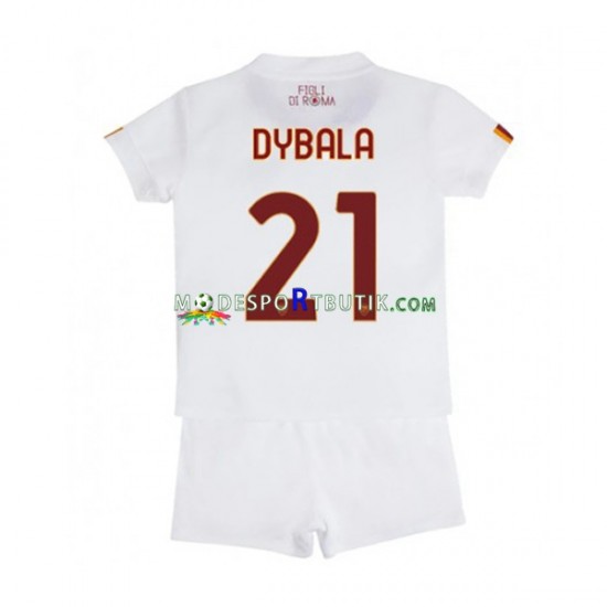 AS Roma Matchtröja Paulo Dybala 21 Borta 2022-23 Kortärmad ,Fotbollsställ Barn