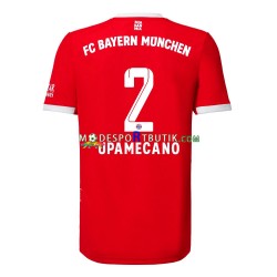 FC Bayern München Matchtröja Upamecano 2 Hemma 2022-23 Kortärmad ,Herr