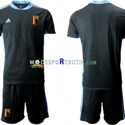 Belgien Matchtröja Euro 2020 Målvakt Hemma Kortärmad ,Fotbollsställ Barn