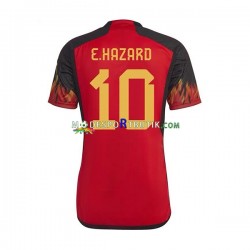 Belgien Matchtröja Hazard 10 Hemma VM 2022 Kortärmad ,Herr