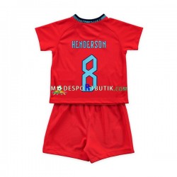 England Matchtröja Henderson 8 Borta VM 2022 Kortärmad ,Fotbollsställ Barn