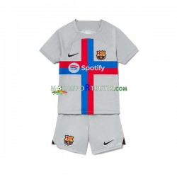 FC Barcelona Matchtröja Tredje 2022-23 Kortärmad ,Fotbollsställ Barn