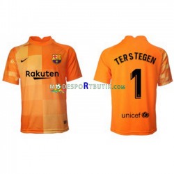 FC Barcelona Matchtröja Ter Stegen 1 Målvakt Hemma 2021-22 Kortärmad ,Herr