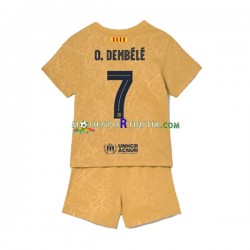 FC Barcelona Matchtröja Ousmane Dembele 7 Borta 2022-23 Kortärmad ,Fotbollsställ Barn