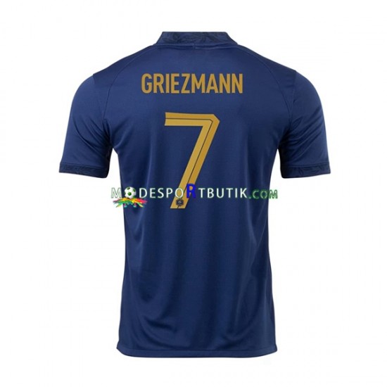 Frankrike Matchtröja Griezmann 7 Hemma VM 2022 Kortärmad ,Herr