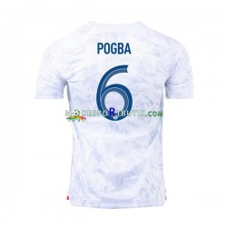 Frankrike Matchtröja Pogba 6 Borta VM 2022 Kortärmad ,Herr