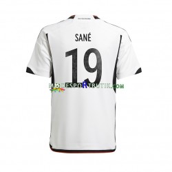 Tyskland Matchtröja Sane 19 Hemma VM 2022 Kortärmad ,Herr