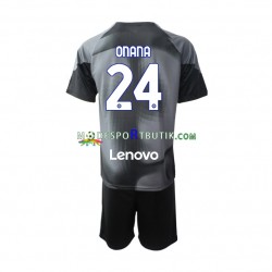 Inter Milan Matchtröja Andre Onana 24 Målvakt Hemma 2022-23 Kortärmad ,Fotbollsställ Barn