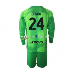 Inter Milan Matchtröja Andre Onana 24 Målvakt Tredje 2022-23 Långärmad ,Fotbollsställ Barn