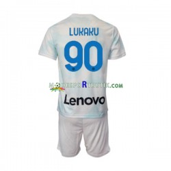 Inter Milan Matchtröja Romelu Lukaku 90 Borta 2022-23 Kortärmad ,Fotbollsställ Barn
