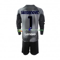 Inter Milan Matchtröja Samir Handanovic 1 Målvakt Hemma 2022-23 Långärmad ,Fotbollsställ Barn