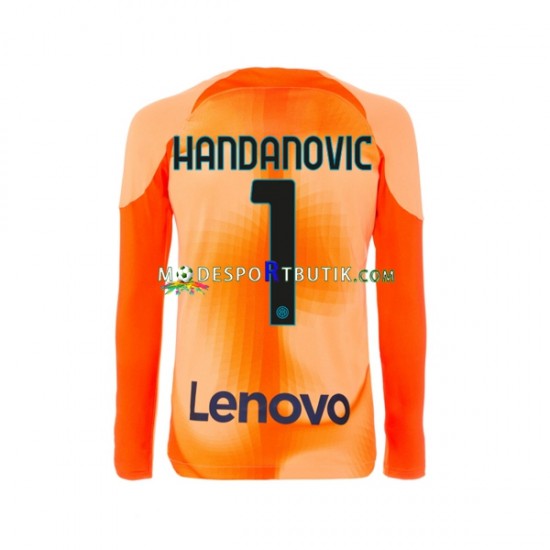 Inter Milan Matchtröja Samir Handanovic 1 Målvakt Fjärde 2022-23 Långärmad ,Herr