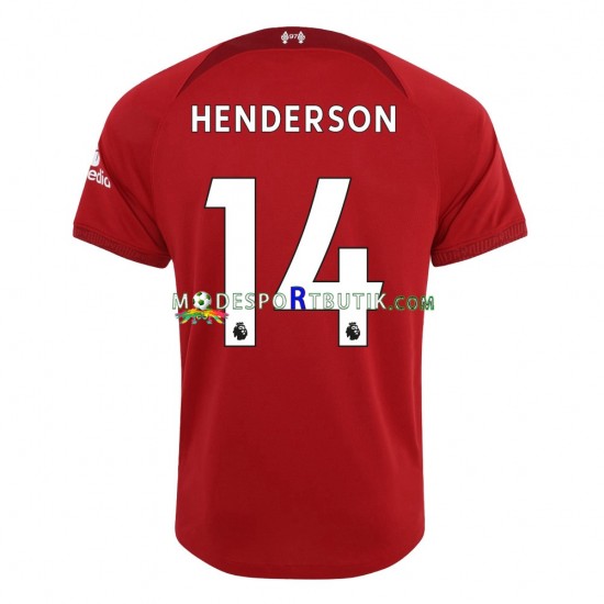 Liverpool Matchtröja Henderson 14 Hemma 2022-23 Kortärmad ,Herr