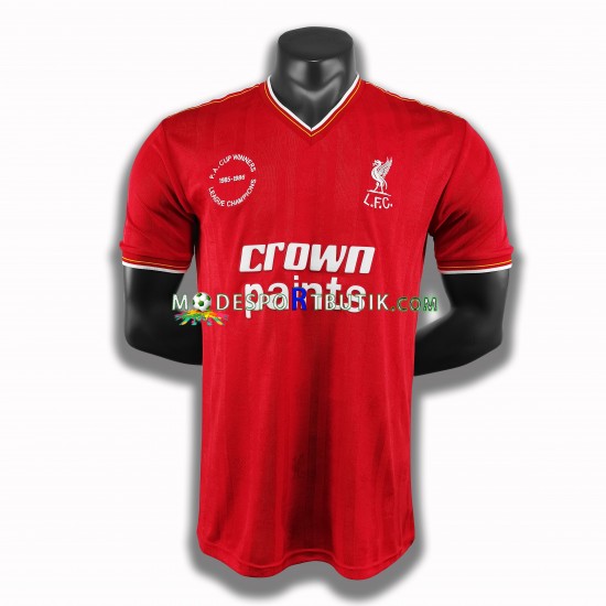 Liverpool Matchtröja 1985-1986 Retro Hemma Kortärmad ,Herr