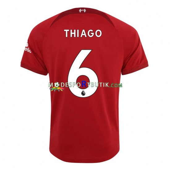 Liverpool Matchtröja Thiago 6 Hemma 2022-23 Kortärmad ,Herr