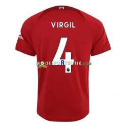 Liverpool Matchtröja Virgil 4 Hemma 2022-23 Kortärmad ,Herr
