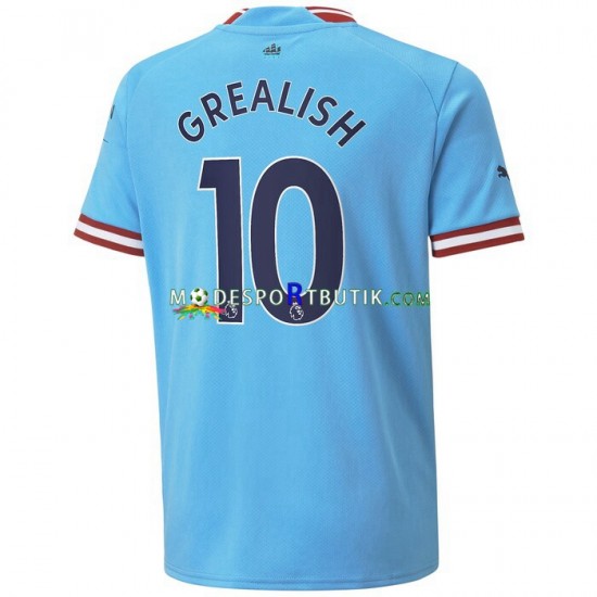 Manchester City Matchtröja Grealish 10 Hemma 2022-23 Kortärmad ,Herr