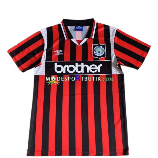 Manchester City Matchtröja 1996 Retro Borta Kortärmad ,Herr