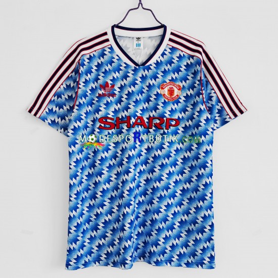 Manchester United Matchtröja 1992 Retro Hemma Kortärmad ,Herr