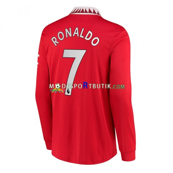 Manchester United Matchtröja Ronaldo 7 Hemma 2022-23 Långärmad ,Herr