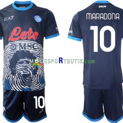 SSC Napoli Matchtröja Diego Maradona 10 Special 2 Hemma 2021-22 Kortärmad ,Fotbollsställ Barn