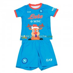 SSC Napoli Matchtröja Xmas Hemma 2022-23 Kortärmad ,Fotbollsställ Barn