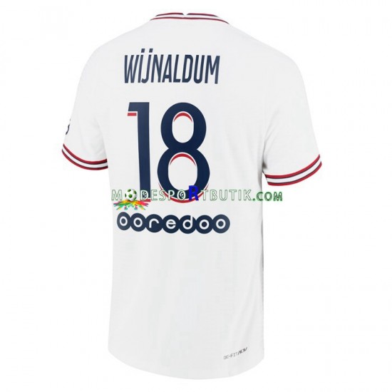 Paris Saint-Germain Matchtröja Georginio Wijnaldum 18 Fjärde 2021-22 Kortärmad ,Herr