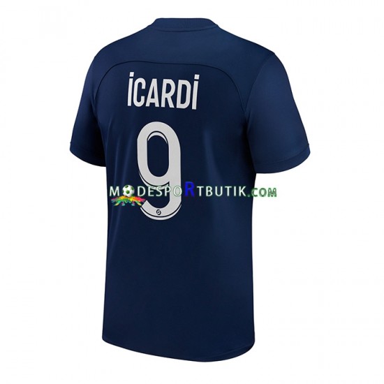 Paris Saint-Germain Matchtröja Icardi 9 Hemma 2022-23 Kortärmad ,Herr