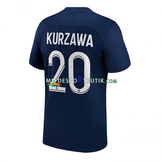 Paris Saint-Germain Matchtröja Kurzawa 20 Hemma 2022-23 Kortärmad ,Herr