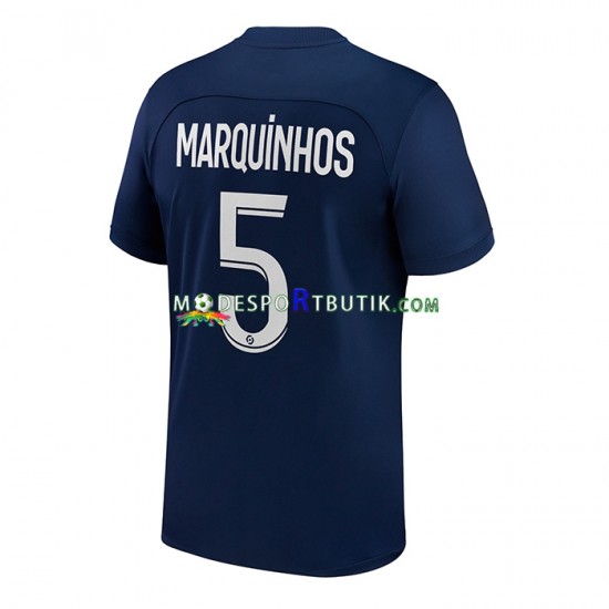 Paris Saint-Germain Matchtröja Marquinhos 5 Hemma 2022-23 Kortärmad ,Herr