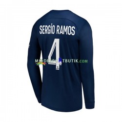 Paris Saint-Germain Matchtröja Sergio Ramos 4 Hemma 2022-23 Långärmad ,Herr