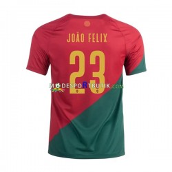 Portugal Matchtröja Joao Felix 23 Hemma VM 2022 Kortärmad ,Herr