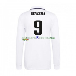 Real Madrid Matchtröja Karim Benzema 9 Hemma 2022-23 Långärmad ,Herr
