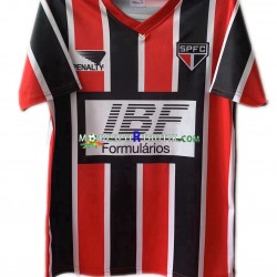 São Paulo Matchtröja 1991 Retro Borta Kortärmad ,Herr