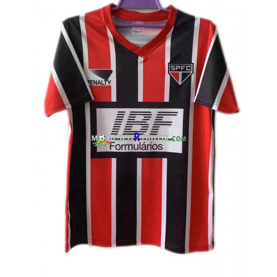 São Paulo Matchtröja 1991 Retro Borta Kortärmad ,Herr