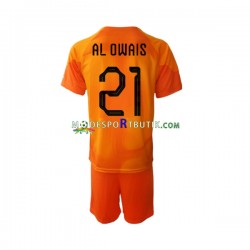 Saudiarabien Matchtröja Mohammed Al-Owais 21 Målvakt Borta VM 2022 Kortärmad ,Fotbollsställ Barn Saudiarabien Matchtröja Mohammed Al-Owais 21 Målvakt Borta VM 2022 Kortärmad ,Fotbollsställ Barn