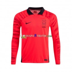 Sydkorea Matchtröja Hemma VM 2022 Långärmad ,Herr