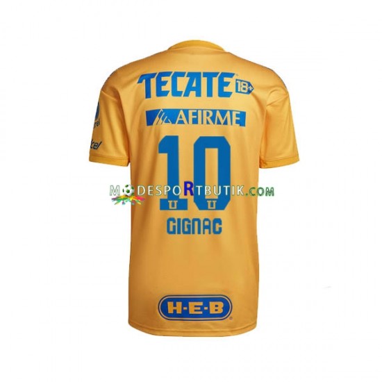 Tigres UANL Matchtröja Andre-Pierre Gignac 10 Hemma 2022-23 Kortärmad ,Herr