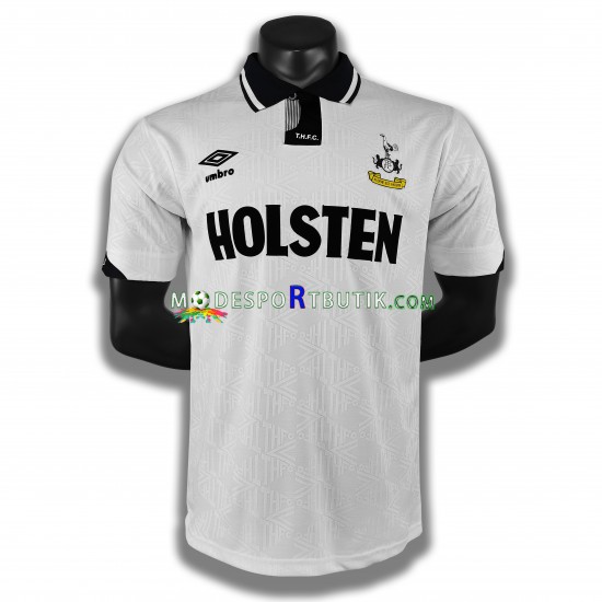 Tottenham Hotspur Matchtröja 1990 Retro Hemma Kortärmad ,Herr